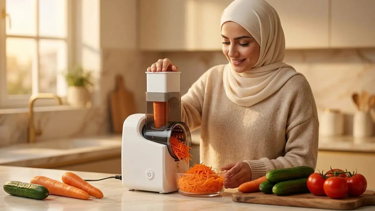 عائلة عراقية تستخدم القطّاعة في المطبخ